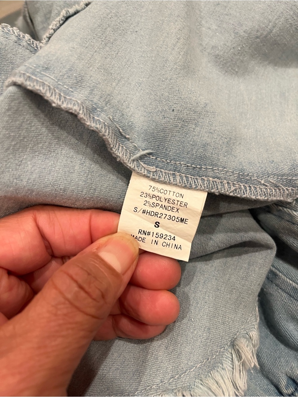 Hot & Delicious Light Blue Denim Dress with Pink Label - Picture 5 of 5